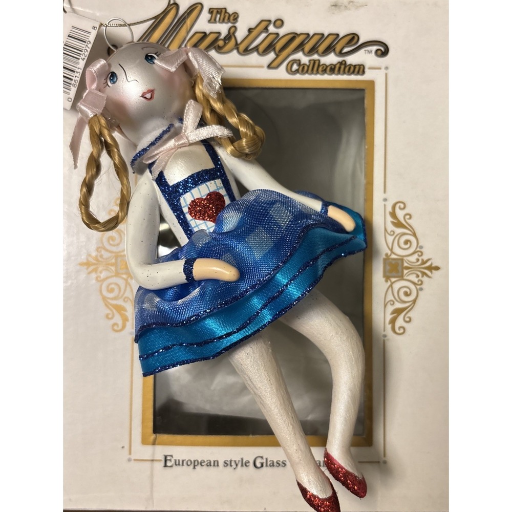 Vtg Kurt S. Adler The Mystique Collection‎ Glass Ornament Dorthy Wizard Of OZ